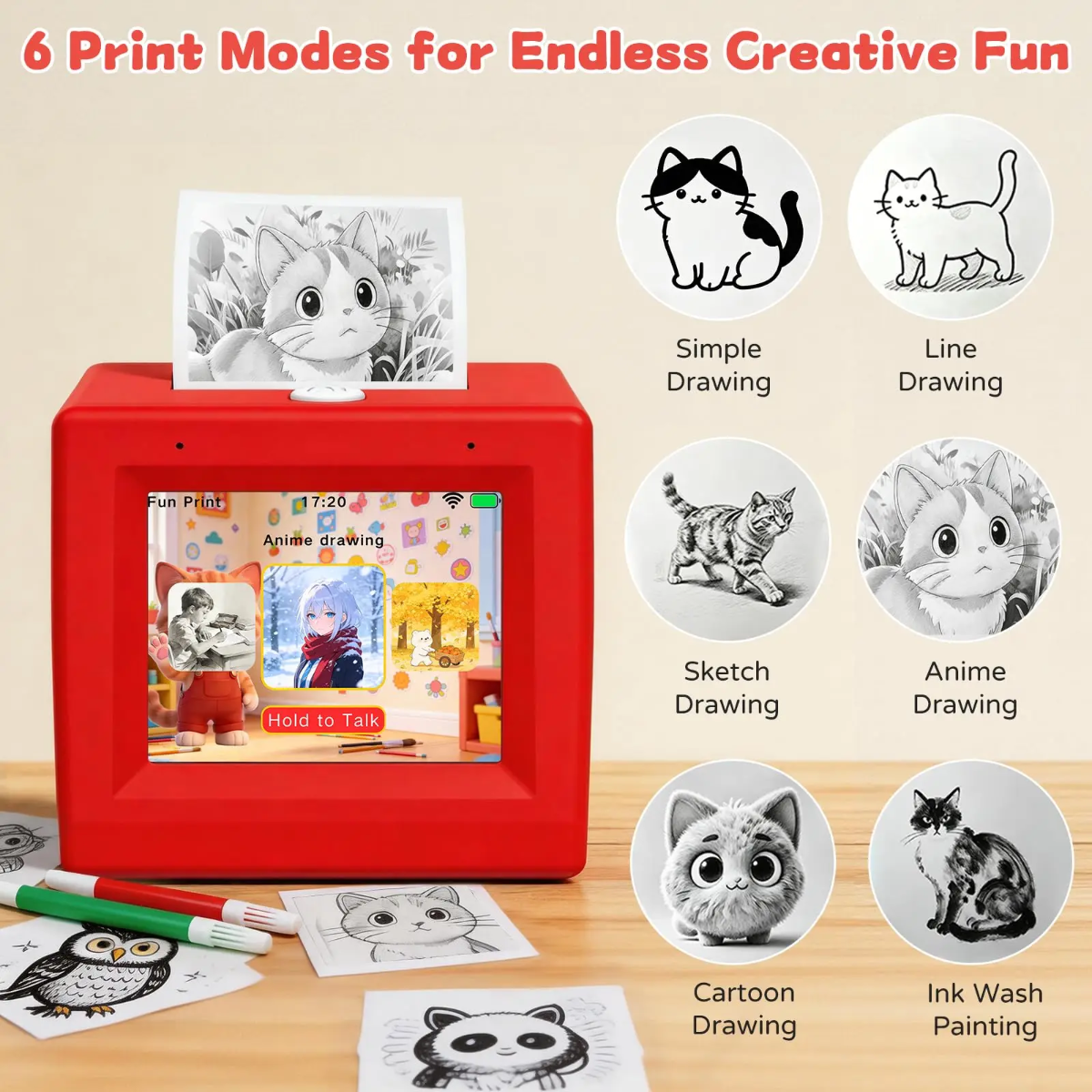 StickerMagic – Educational & Creative – AI Sticker Printer for Kids