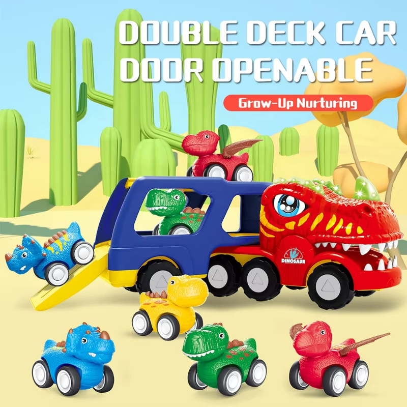 DinoDrive – Creative & Adventurous – 5-in-1 Truck Play Set