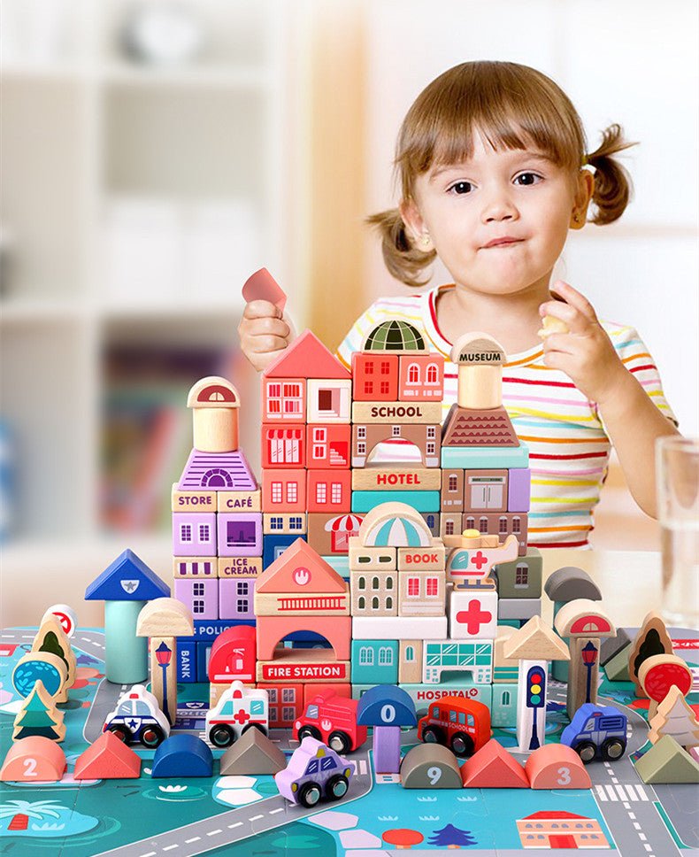 BuildJoy – Educational & Fun – Wooden Building Blocks in the City