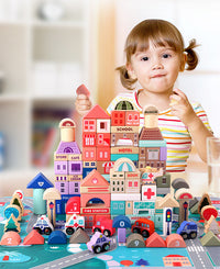 Thumbnail for BuildJoy – Educational & Fun – Wooden Building Blocks in the City