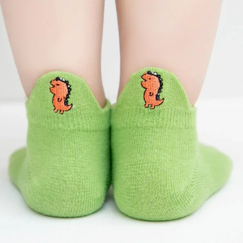 PlayfulToes – Colorful & Soft – Low-Cut Kids' Socks (Set of 5)