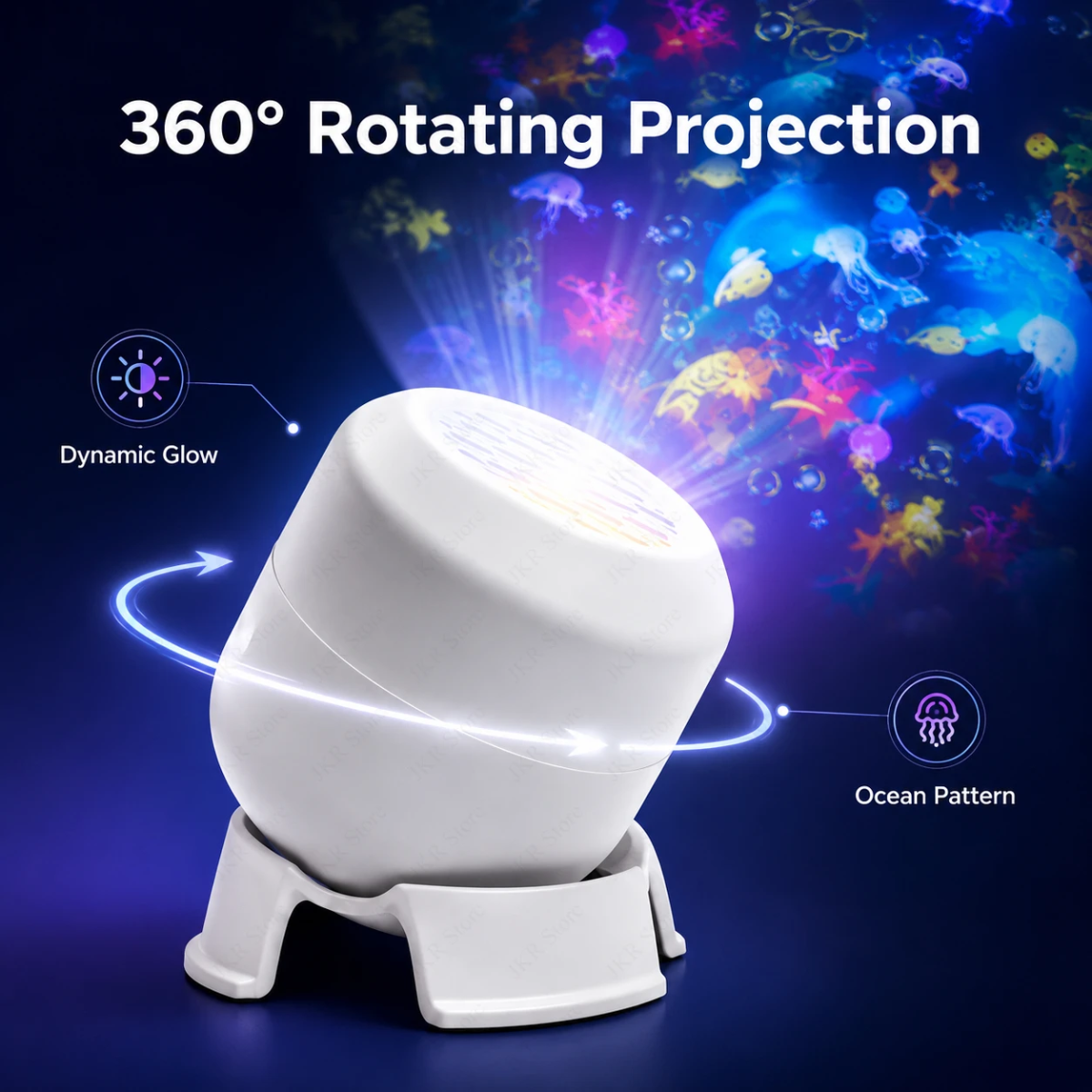 SeaDream – Fun & Educational – 360° Rotating LED Night Light