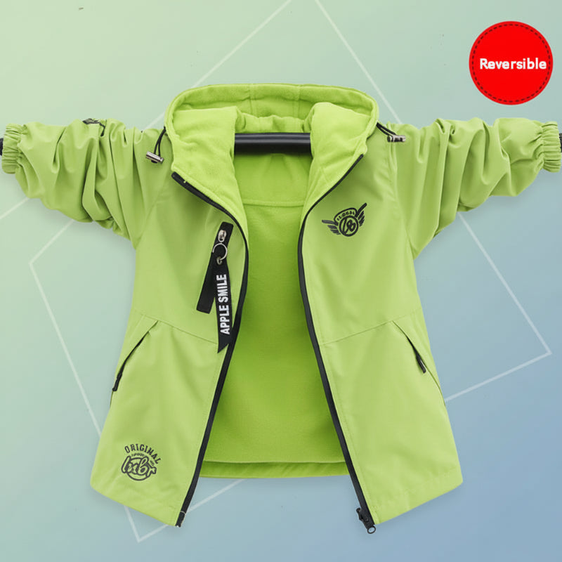 Reversible Kids' Jacket – Waterproof & Windproof – Lightweight Jacket