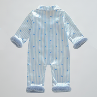 Thumbnail for TinyLove – Soft & Warm – Baby Jumpsuit with Heart Print and Plush Details