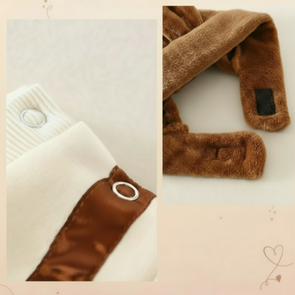 MiniSnow – Cozy & Protective – Plush Romper & Hat