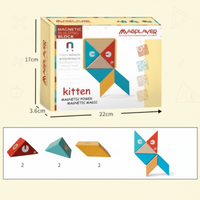 Thumbnail for MagPlayer – Creative & Motor Skills – DIY Wooden Magnetic Building Blocks