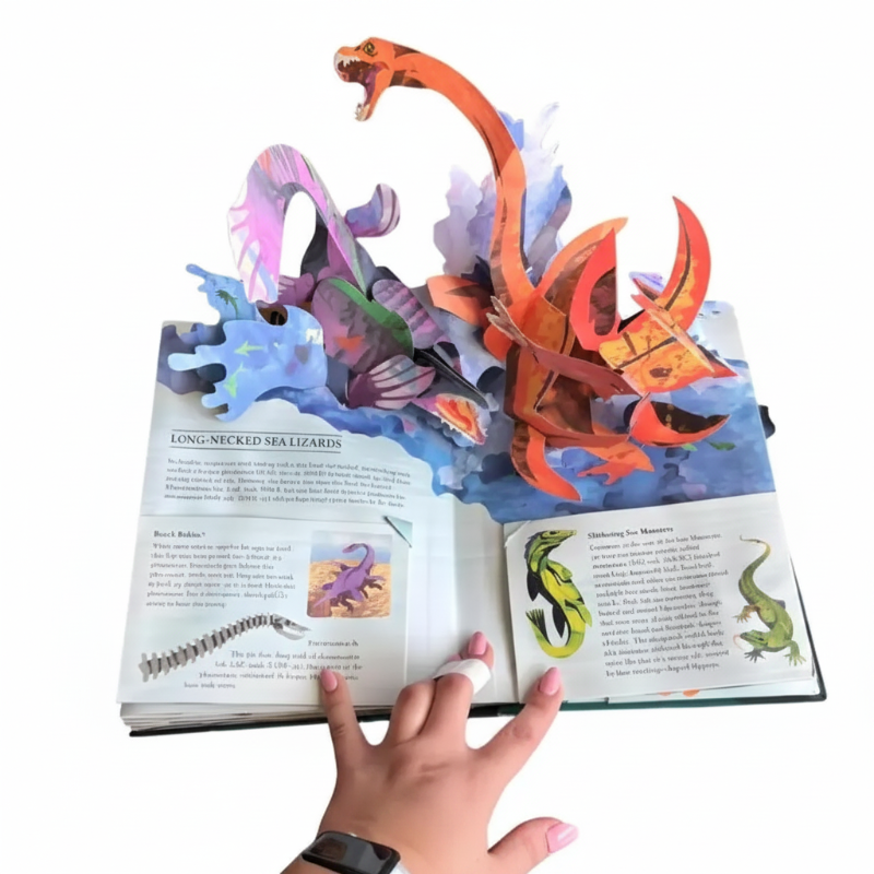 JurassicKids – Exciting & Educational – 3D Dinosaur Encyclopedia Pop-Up Book
