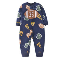 Thumbnail for WarmBuddy – Cute & Soft – Fleece Baby Jumpsuit with Cartoon Print