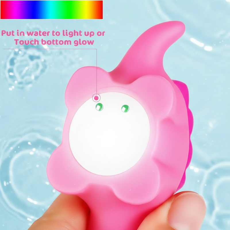 AquaGlow – Safe & Educational – Glowing Bath Toy Set