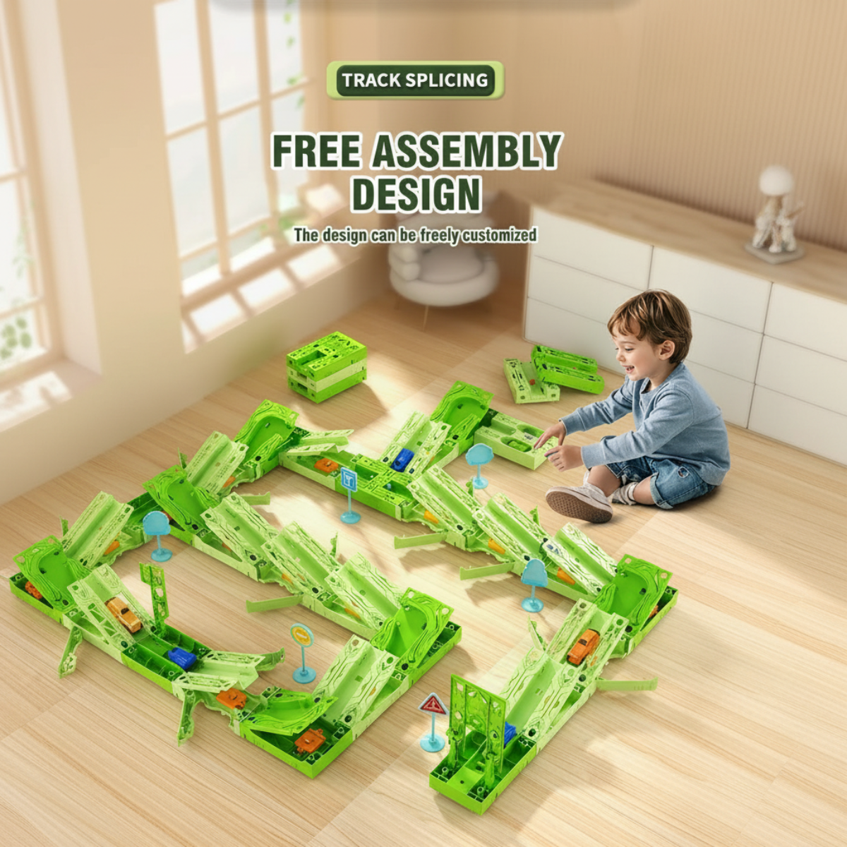 GravityRacer – Educational & Fun – DIY Vehicle Track Set