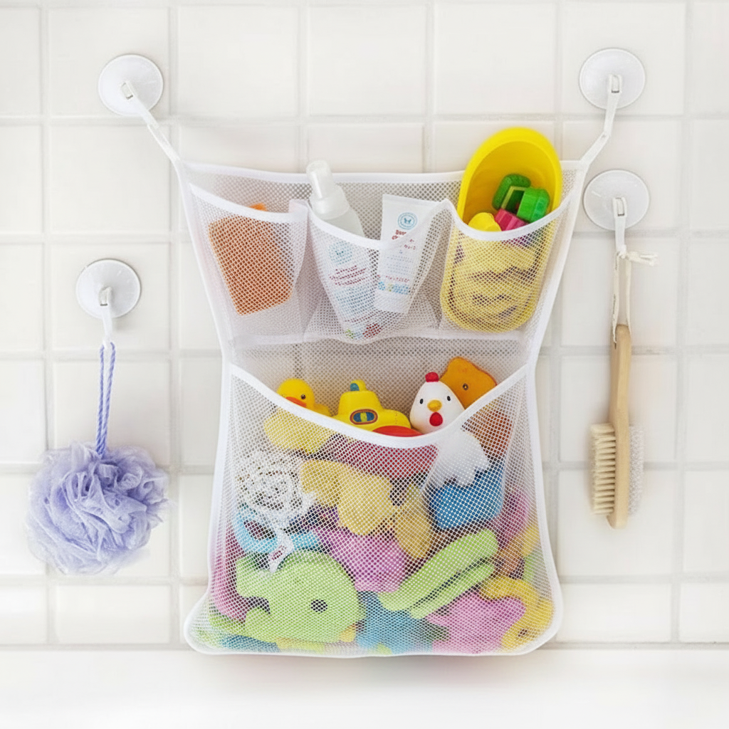 TubyTidy – Mold-Free & Spacious – Bath Storage Net for Bath Toys