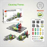 Thumbnail for Magnetic Road Blocks – Creative & Educational – Magnetic Roads Building Set