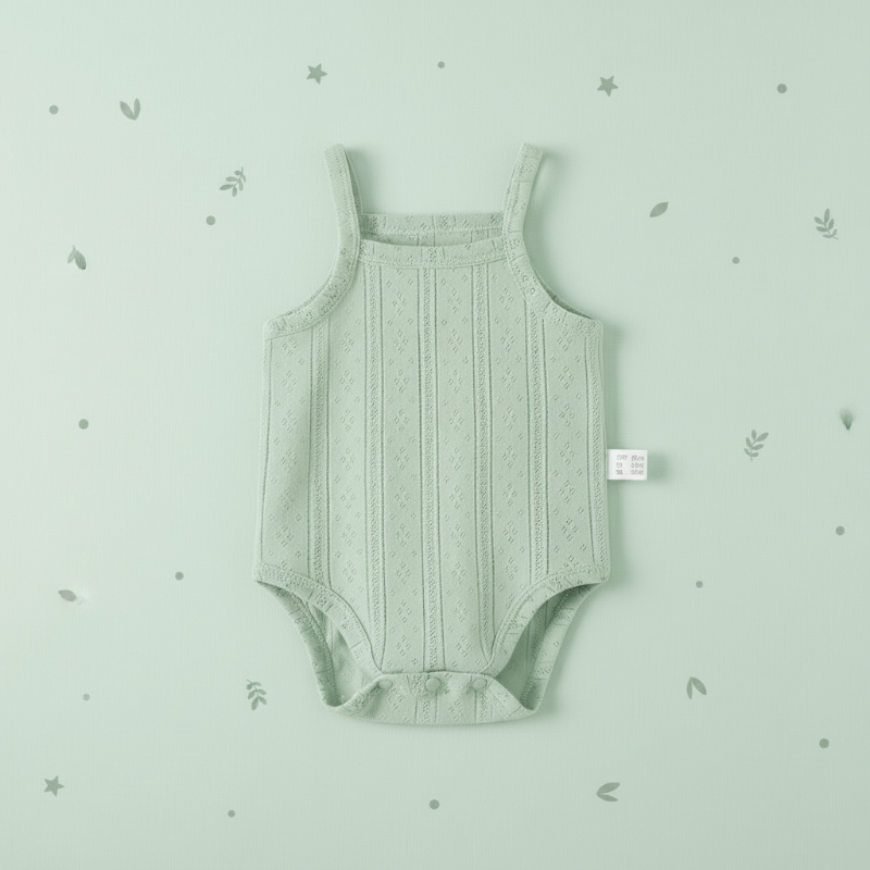 Summer Bodysuit – Lightweight & Comfortable – Knitted Baby Romper