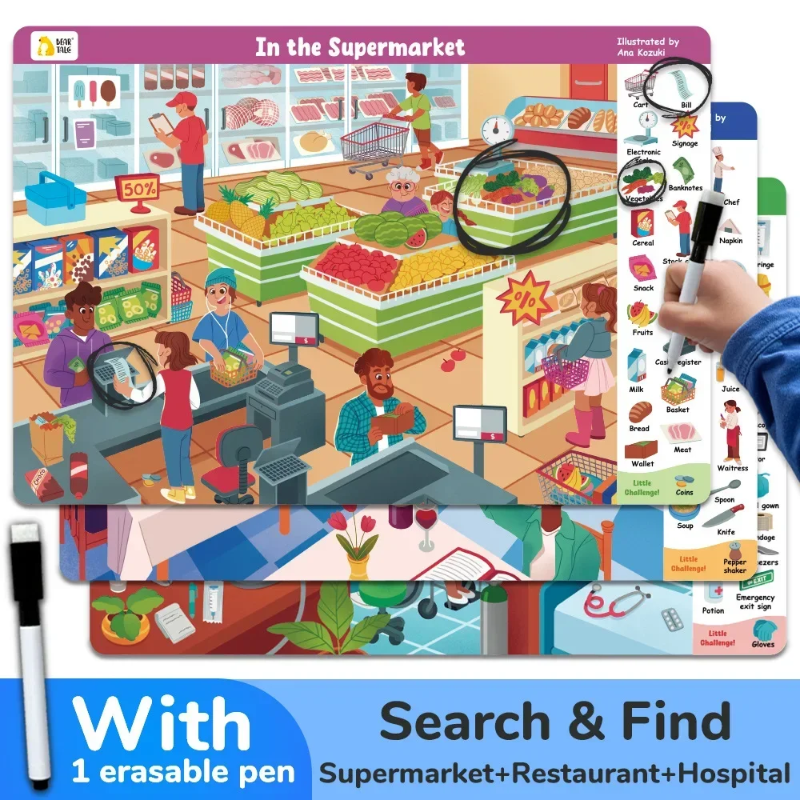 Search and Find Game – Educational & Fun – Activity Book