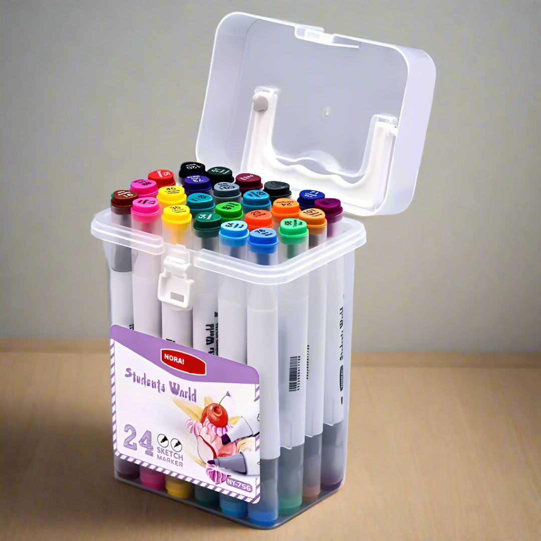 HighlightPro – Double & Colorful – Odorless & Washable School Markers