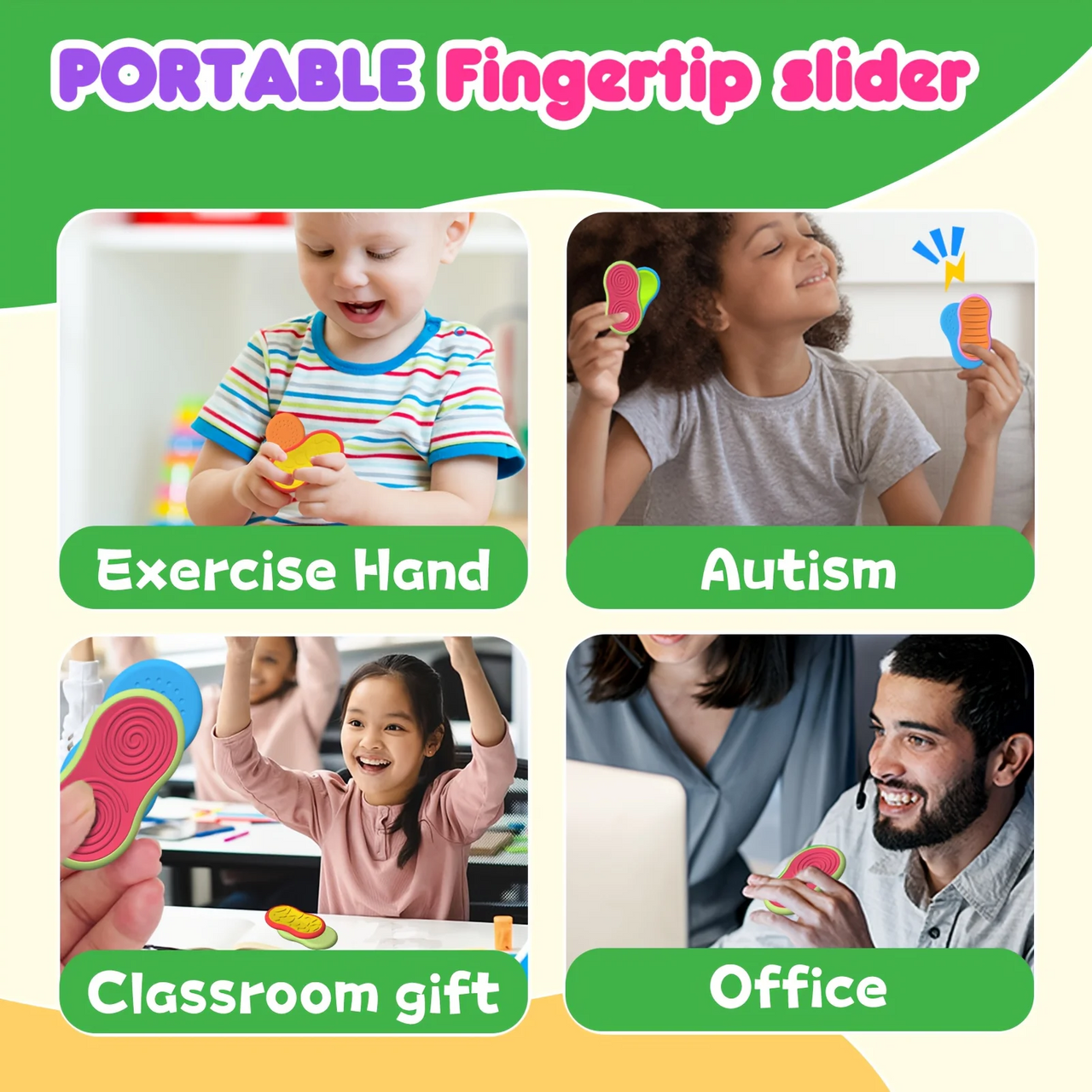 SensorySlide – Soothing & Interactive – Magnetic Fidget Toys