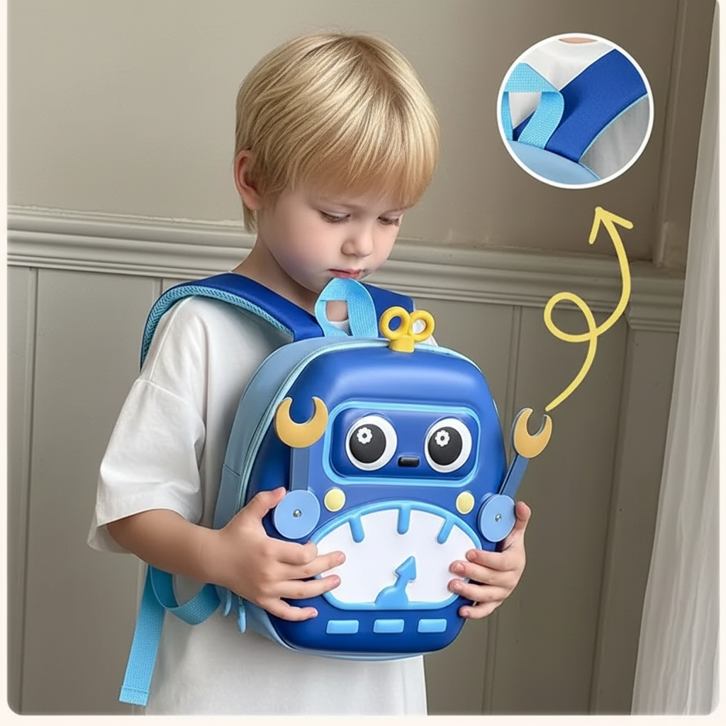 MiniBot – Cool & Practical – Kids' Backpack with Robot Design