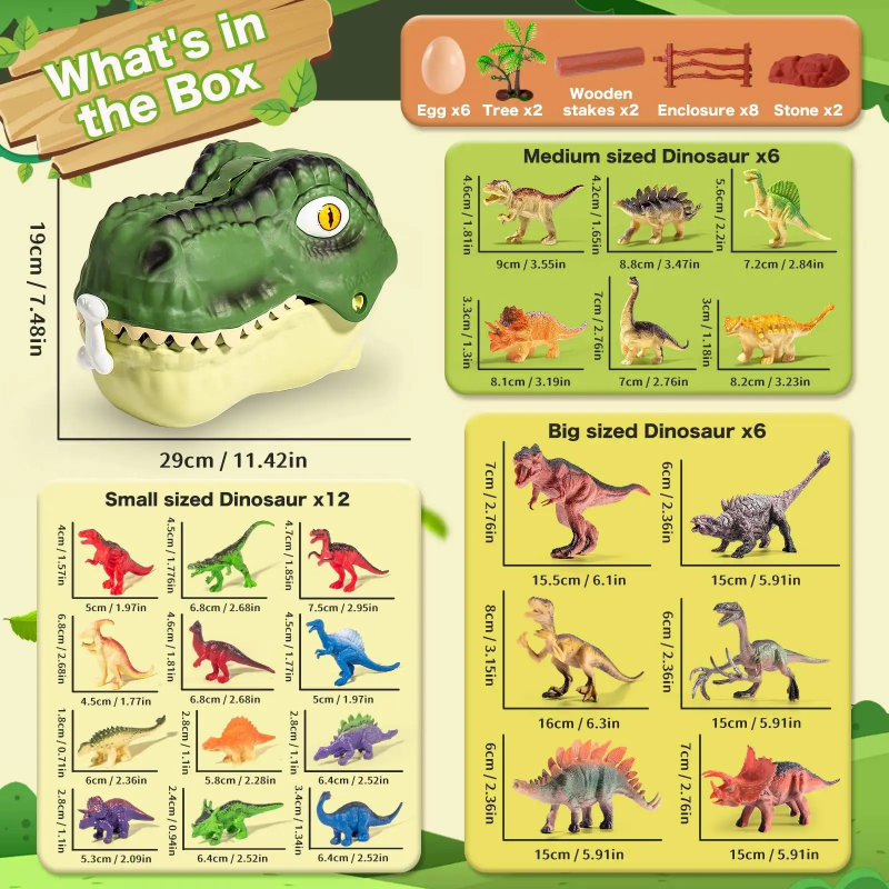 DinoWorld – Creative & Realistic – Dino Head Play Set