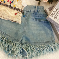 Thumbnail for MiniChic – Stylish & Comfortable – Set with a boho top and denim shorts