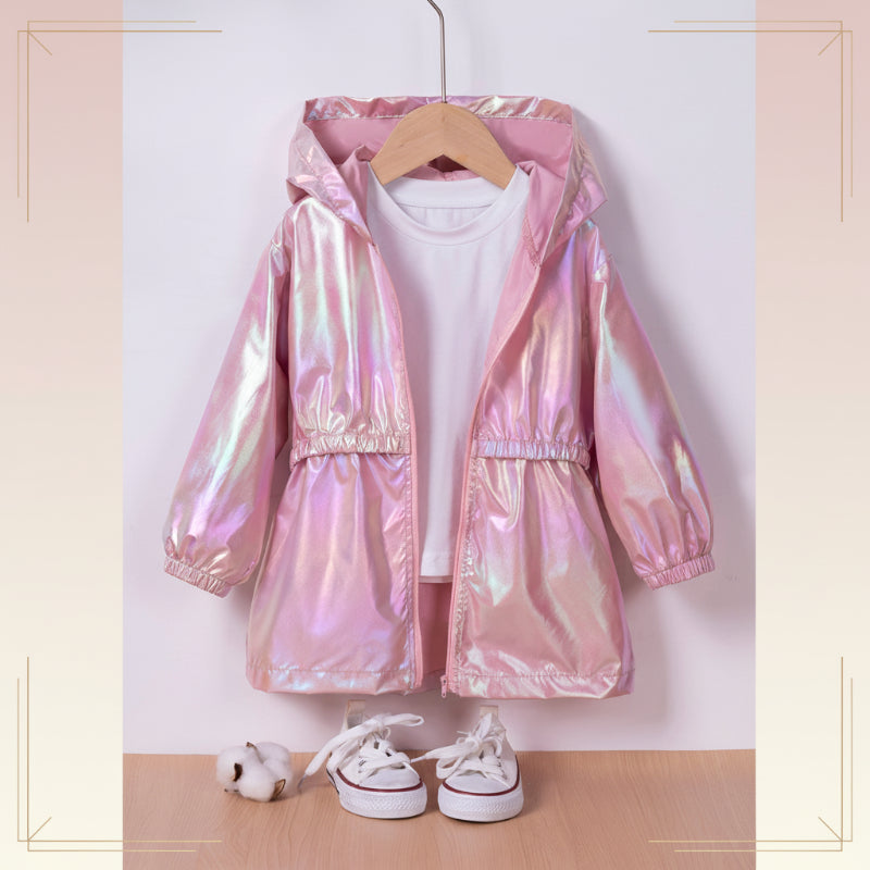LumiBreeze – Shiny & Light – Children's Raincoat with Hood