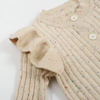 Thumbnail for MiniAurora – Soft & Elegant – Knitted baby onesie with angel wings and headband