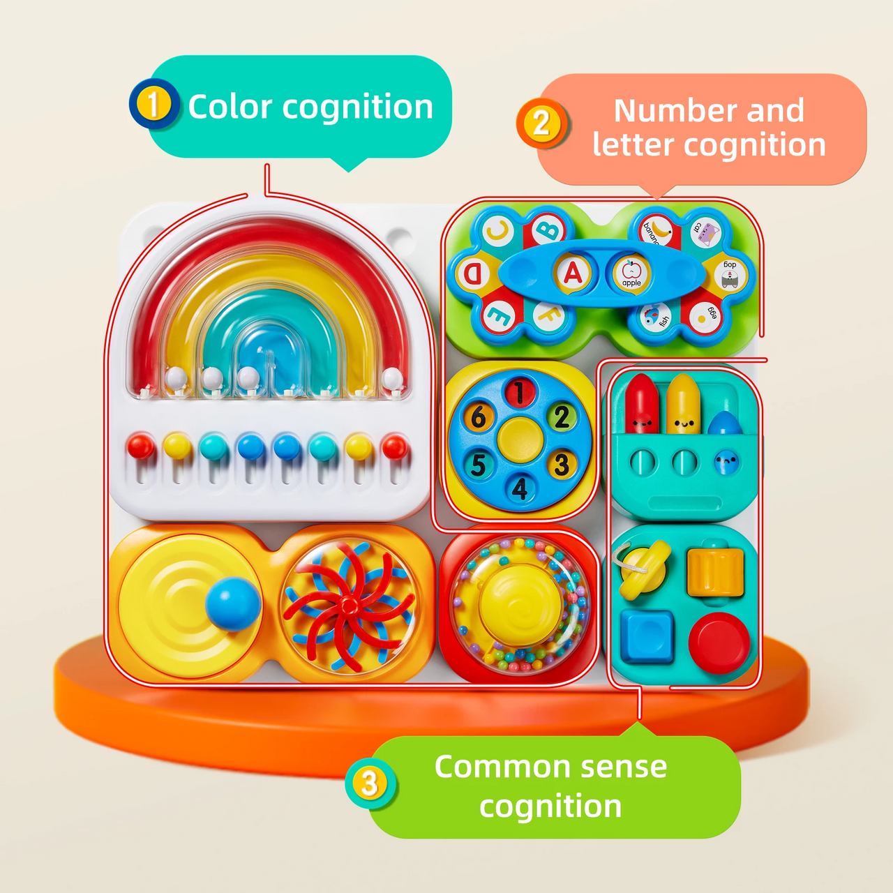 BusyFun – Educational & Practical – Sensory Activity Board