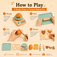 Thumbnail for BakeBuddy – Creative & Educational – Wooden Baking Set Toy