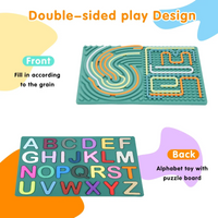 Thumbnail for BrainyKids – Educational & Sensory – Silicone Activity Board with Letters