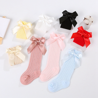 Thumbnail for LittleCharm – Soft & Stylish – Girls' Knee-High Socks with a Bow