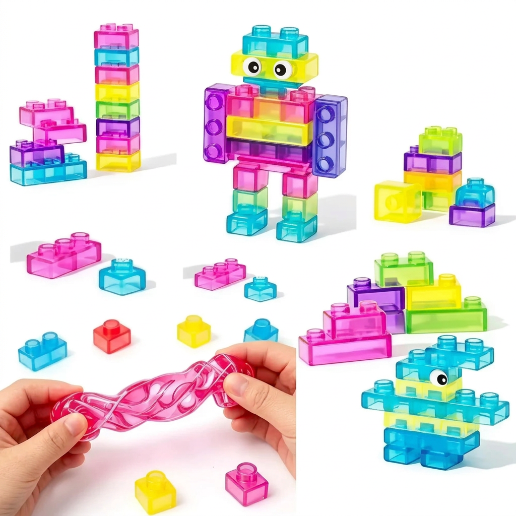 JellyBuild – Soft & Creative – Flexible Jelly Building Blocks