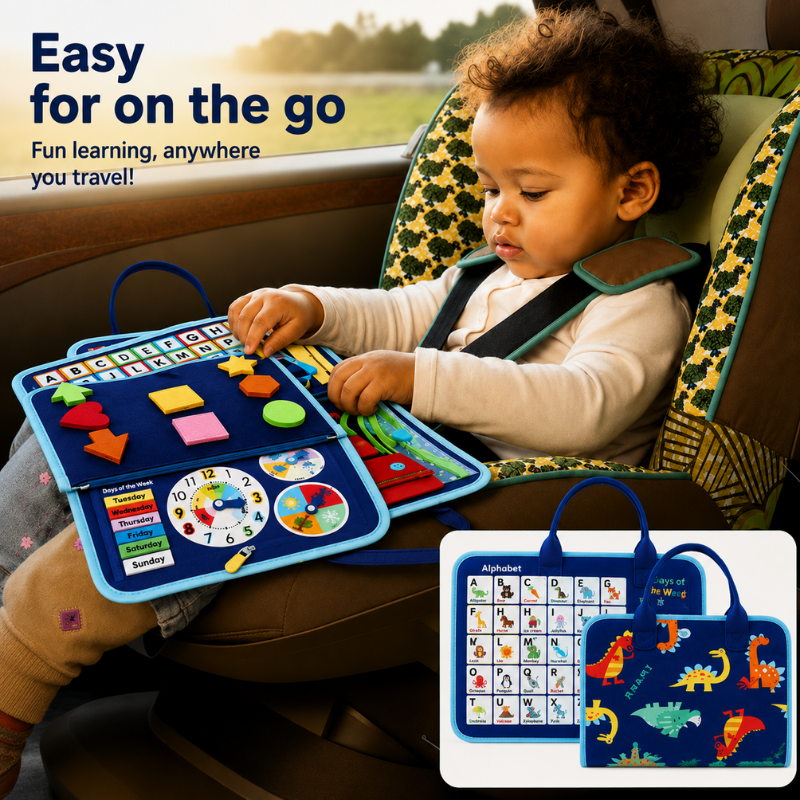 7-in-1 Busy Board – Motor Skills & Learning – Activity Board