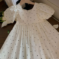Thumbnail for LittleTwinkle – Soft & Comfortable – Children's Dress with Double Bows