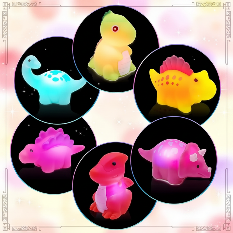 AquaGlow – Safe & Educational – Glowing Bath Toy Set