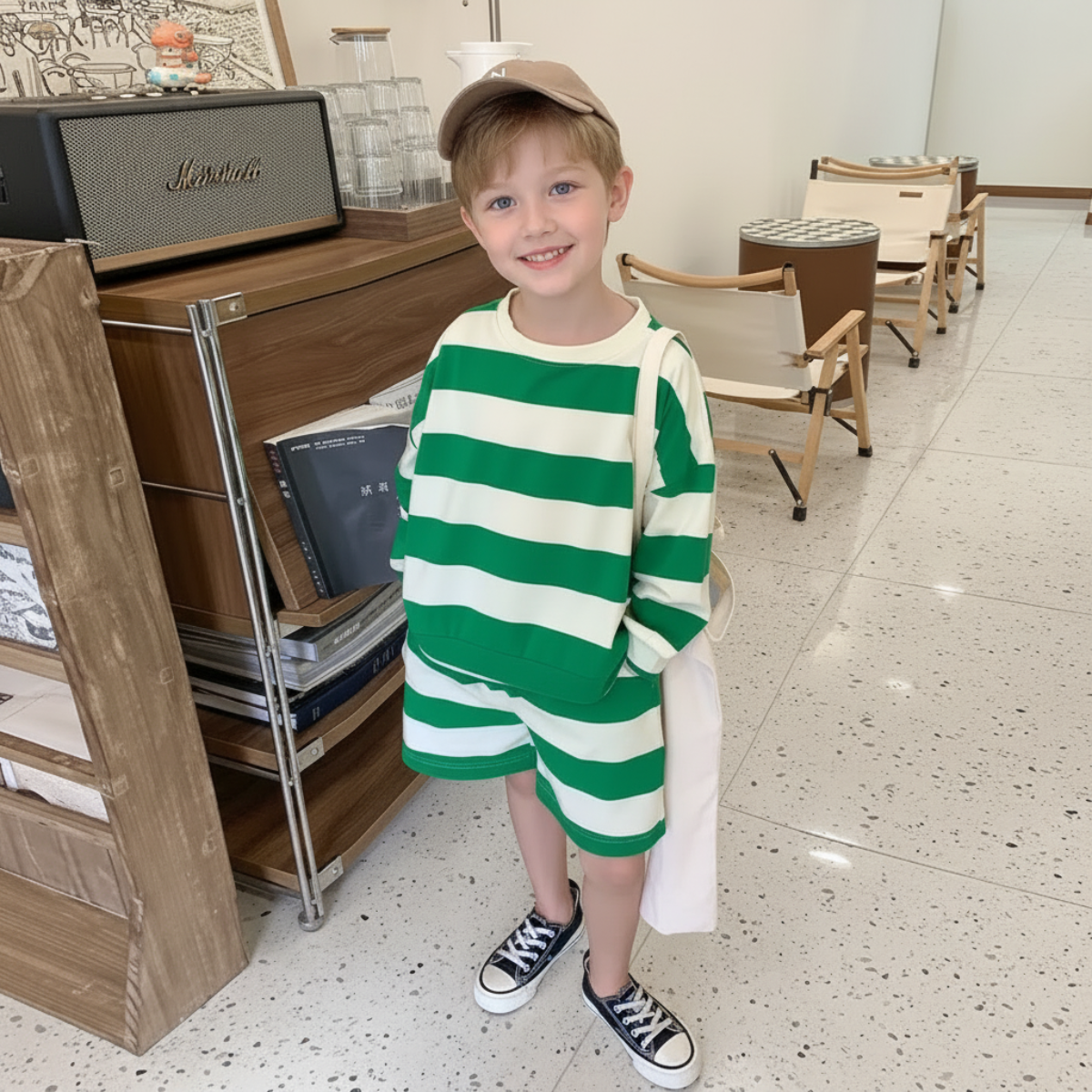 LittleStyle – Soft & Comfortable – Striped Cotton Comfy Set