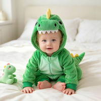 Thumbnail for RoarBuddy – Cute & Playful – Baby Dinosaur Hooded Onesie