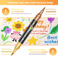 Thumbnail for ArtShine – Colorful & Sparkling – Double-Sided Glitter & Glow-in-the-Dark Marker Set