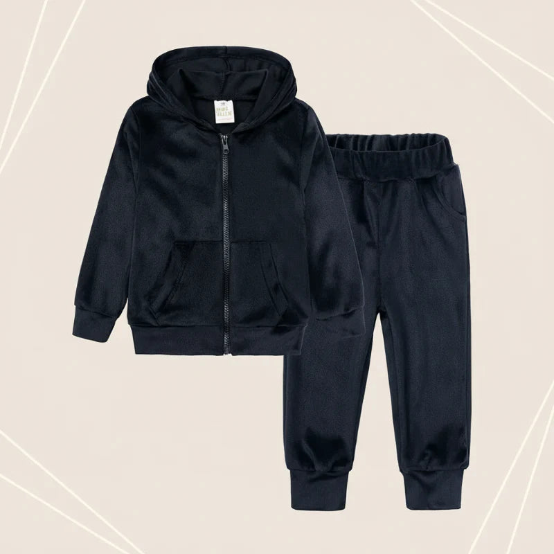 Kids Tales – Warm & Comfortable – Velvet Tracksuit for Kids