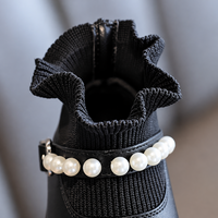 Thumbnail for PearlCharm – Elegant & Cute – Children's Ankle Boots with Pearl Details