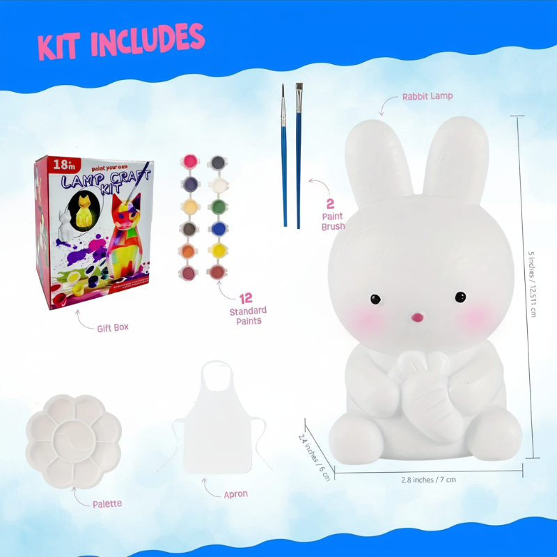 MiniCrafters – Creativity & Learning – DIY Lamp Animal Painting Set