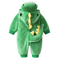 Thumbnail for RoarBuddy – Cute & Playful – Baby Dinosaur Hooded Onesie