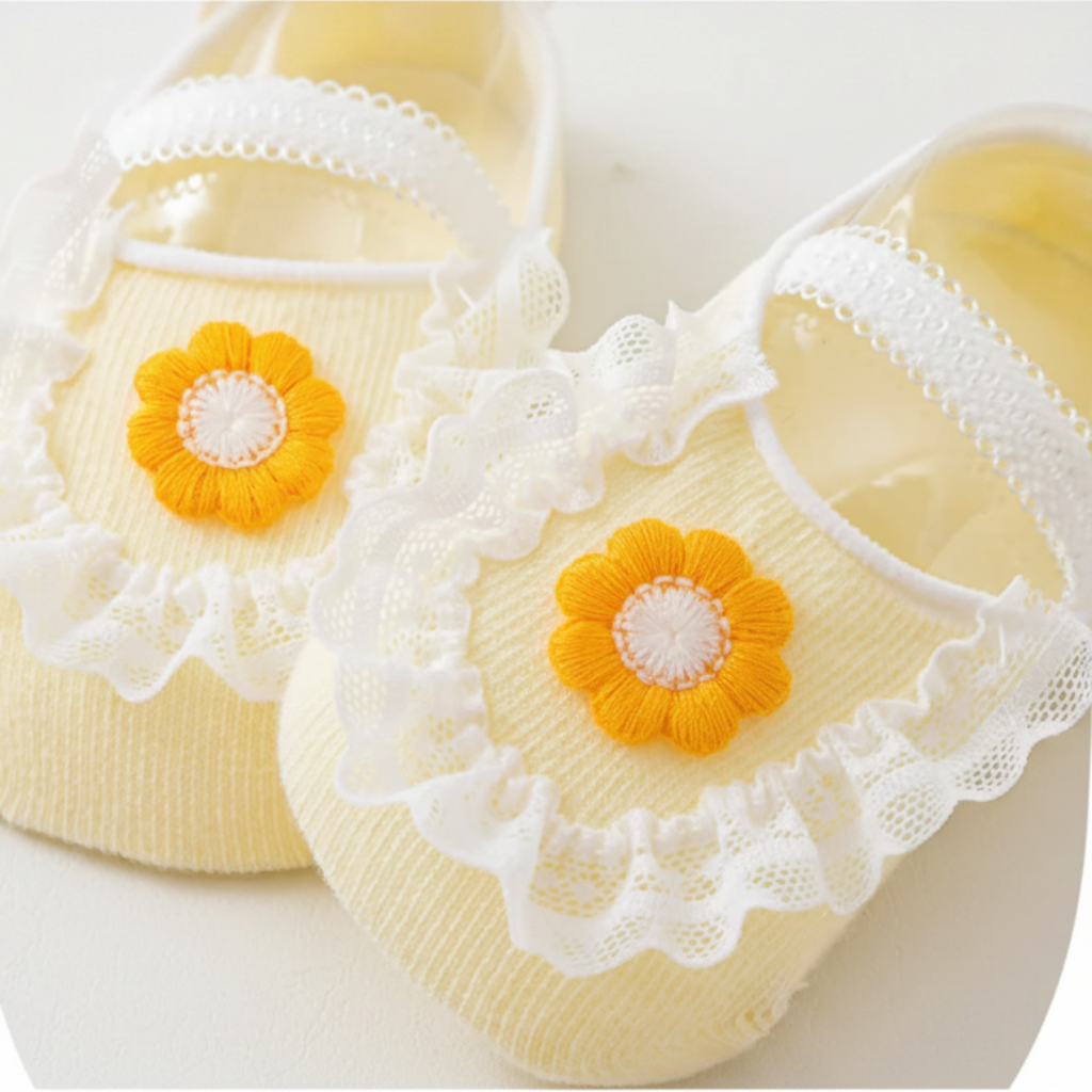 SweetFeet – Soft & Cute – Baby Socks with Flowers and Lace