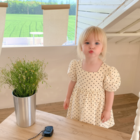 Thumbnail for LittleTwinkle – Soft & Comfortable – Children's Dress with Double Bows