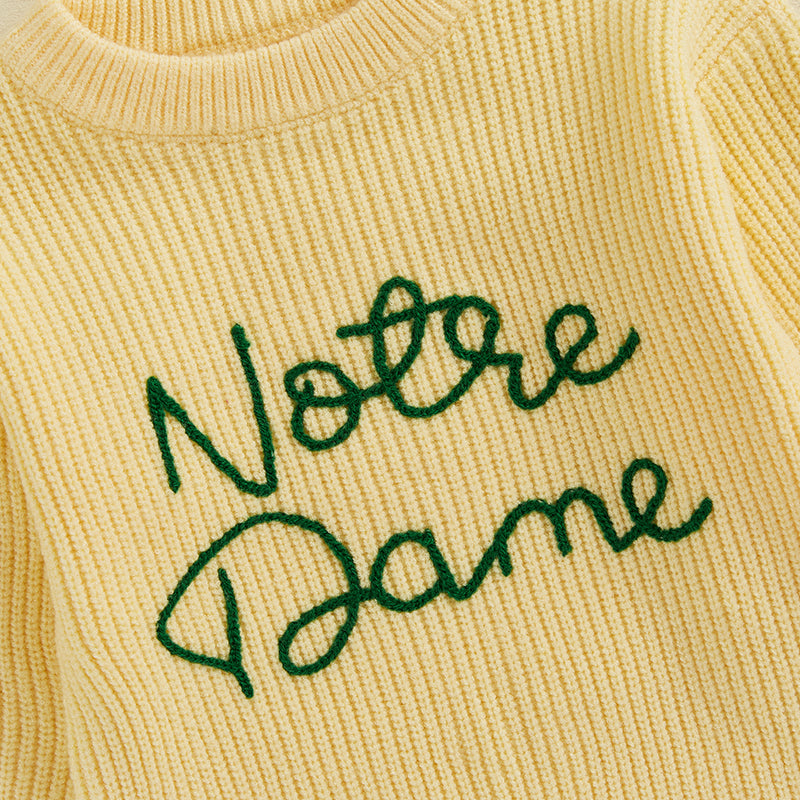 WarmWeave – Comfortable & Playful – 'Notre Dame' Sweater