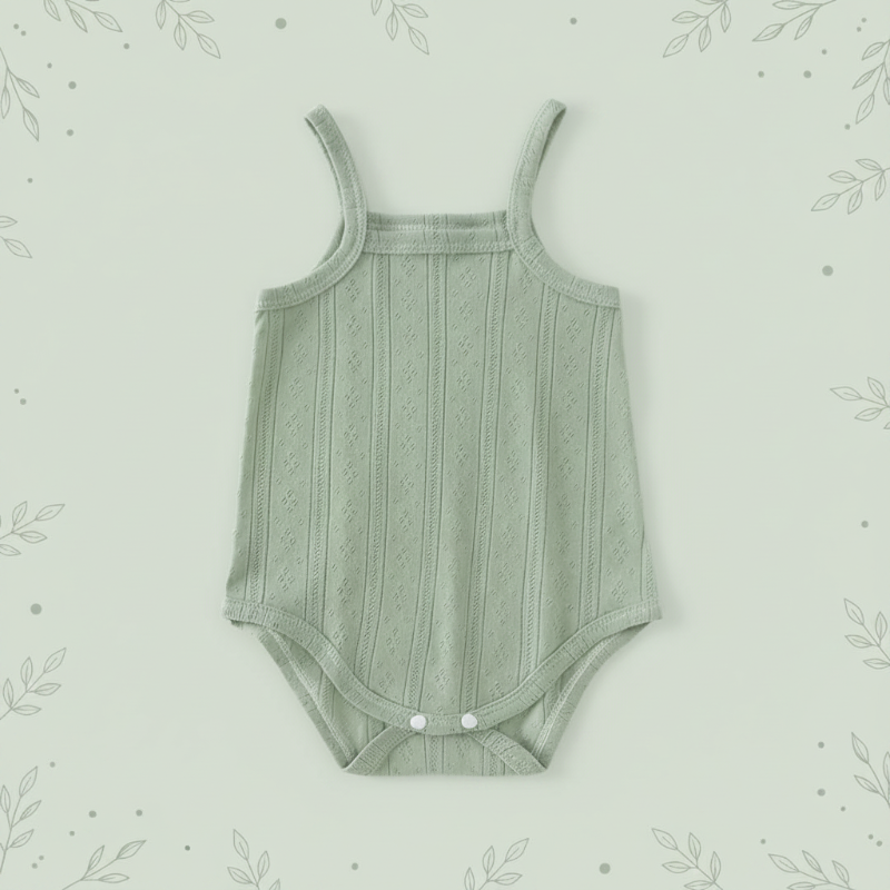 Summer Bodysuit – Lightweight & Comfortable – Knitted Baby Romper
