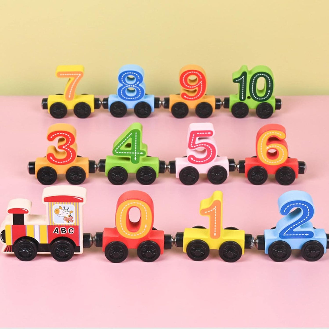 Tiny Express™ – Colors & Shapes - Wooden Train Toys