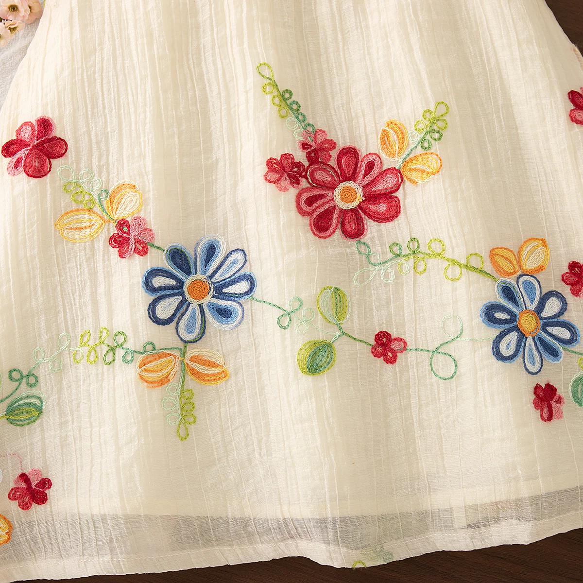 MiniFlora – Lightweight & Charming – Embroidered Dress for Toddler Girls