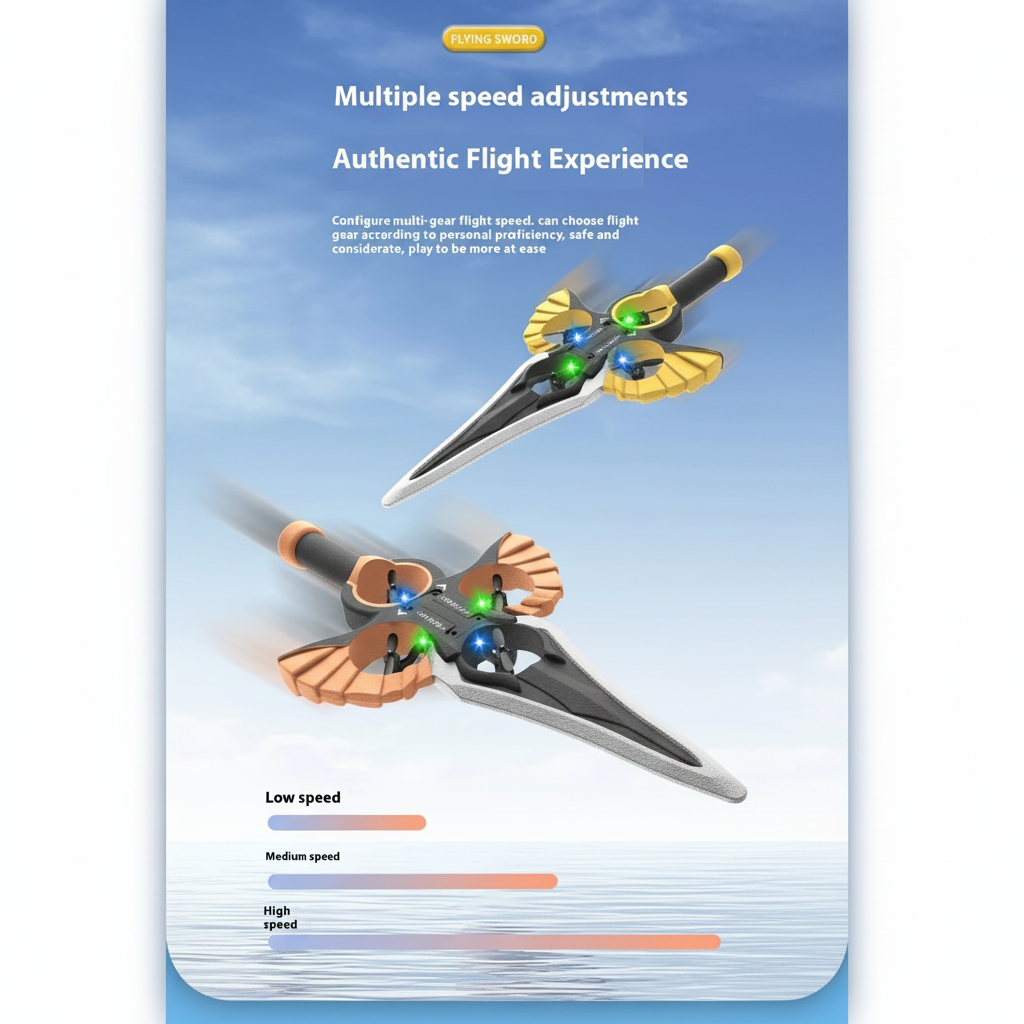 AirBlade – Fun & Interactive – RC Flying Toy with Sword Design