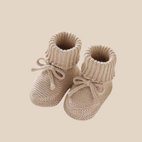 Thumbnail for SnuggleSteps – Warm & Soft – Knitted Baby Booties