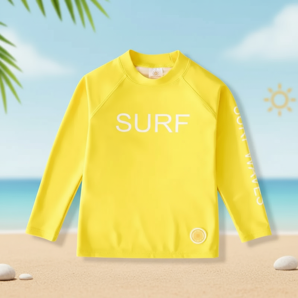 SunShield – Protective & Flexible – Children's Long-Sleeved Surf Shirt with UPF 50+
