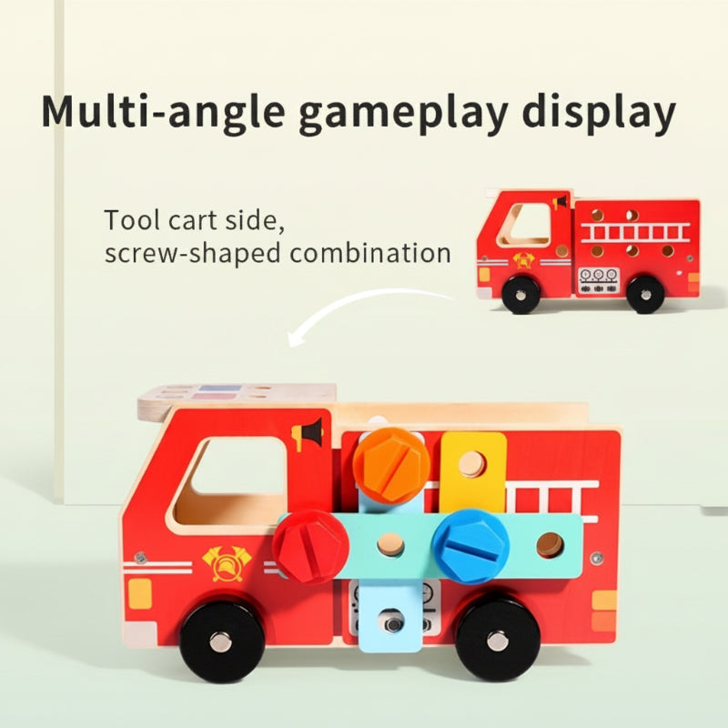 BuildRescue – Educational & Creative – Wooden Fire Truck